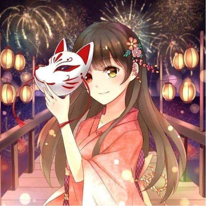 Avatar đôi anime chibi ngộ nghĩnh