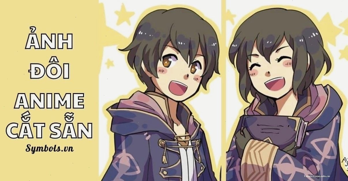 Avatar đôi anime ngộ nghĩnh với phong cách độc đáo