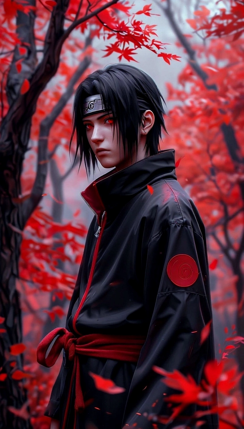 Avatar Itachi với đôi mắt Sharingan đầy uy lực