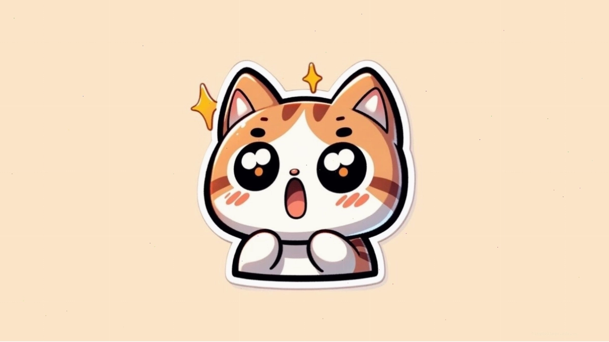 Avatar mèo chibi dễ thương với phụ kiện độc đáo