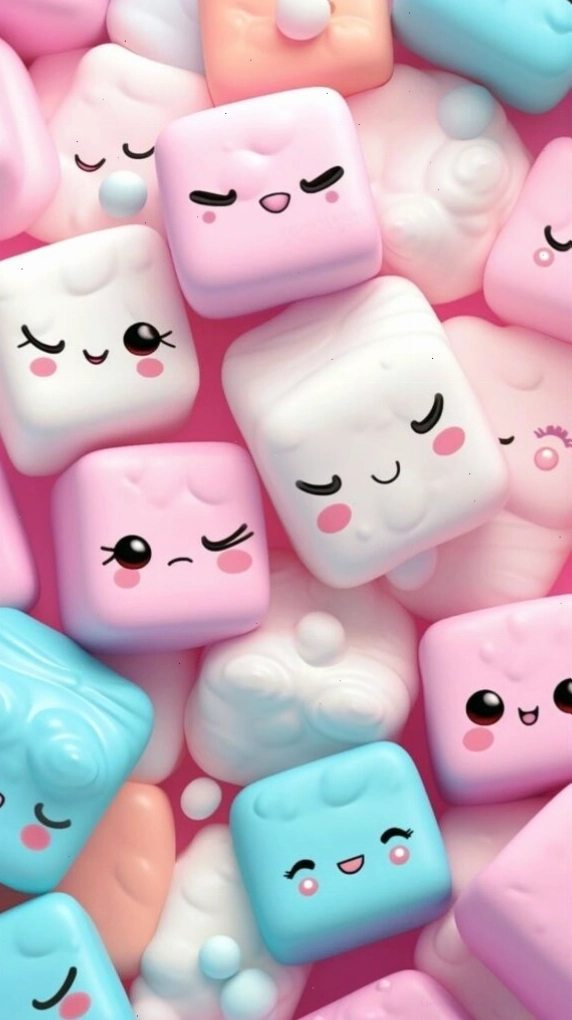 Bánh kẹo dẻo cute rực rỡ sắc màu đáng yêu