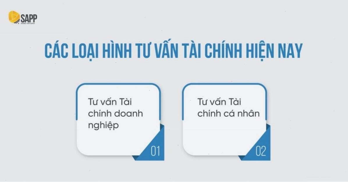 Biểu đồ thể hiện các loại hình tư vấn tài chính doanh nghiệp