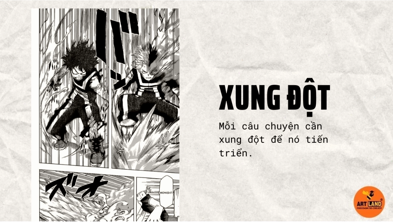 Bố cục trang truyện tranh anime khoa học