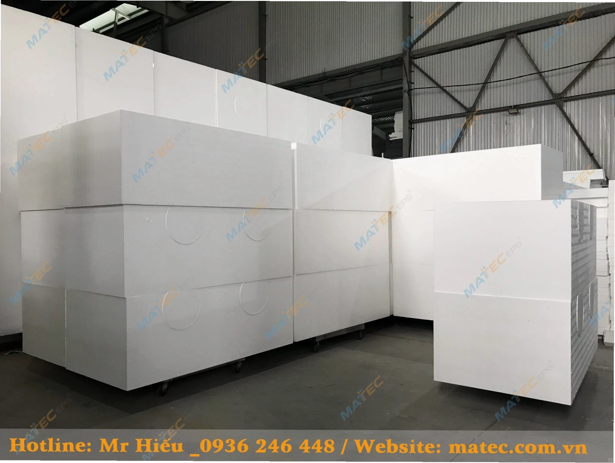Các loại xốp cứng EPS được sản xuất bởi Xốp Phúc Cường
