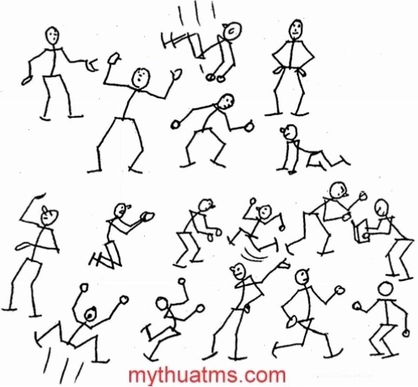 Các tư thế chuyển động của người que giúp định hình dáng vẽ