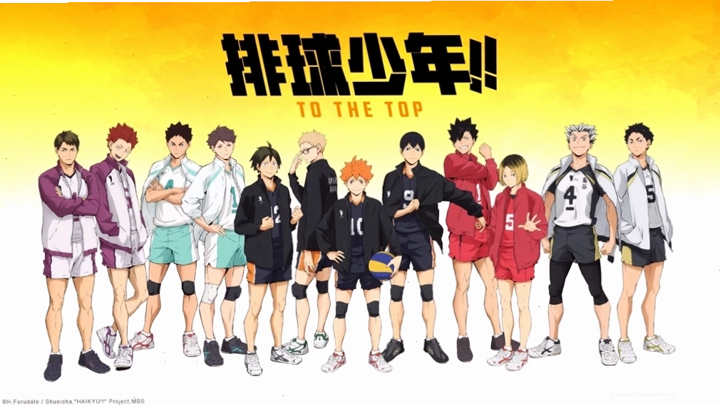 Cảnh trong anime bóng chuyền Haikyuu
