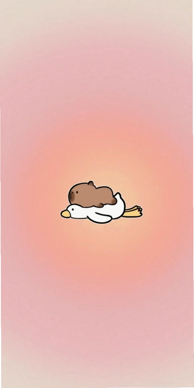 Capybara chibi màu hồng