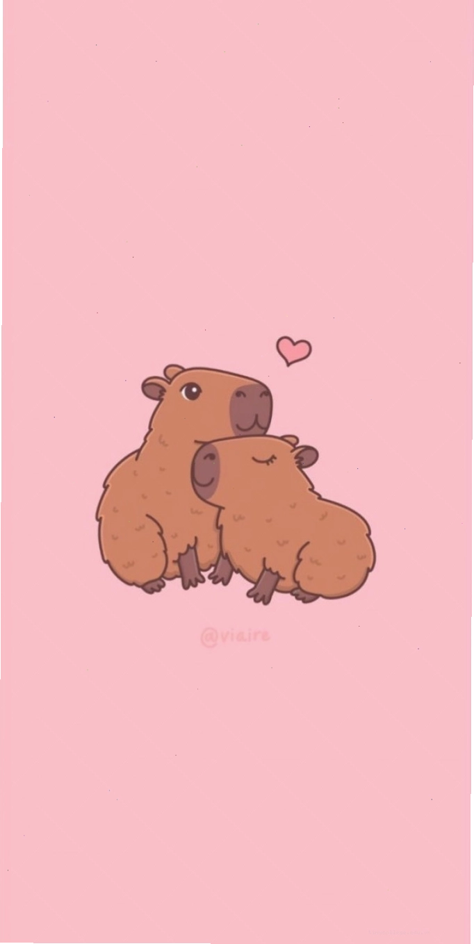 Capybara màu hồng đáng yêu trong vườn hoa