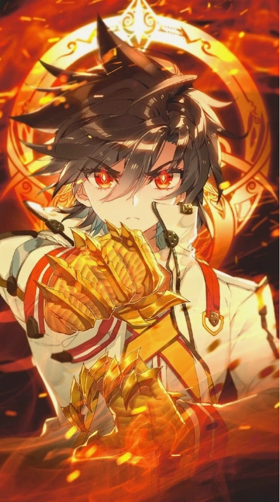 Chàng trai anime với vẻ ngoài điển trai và mái tóc bạc thu hút