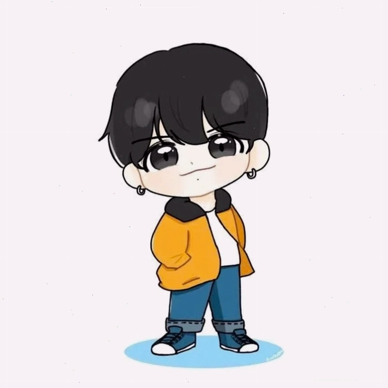 Chibi nam ngầu với trang phục cá tính