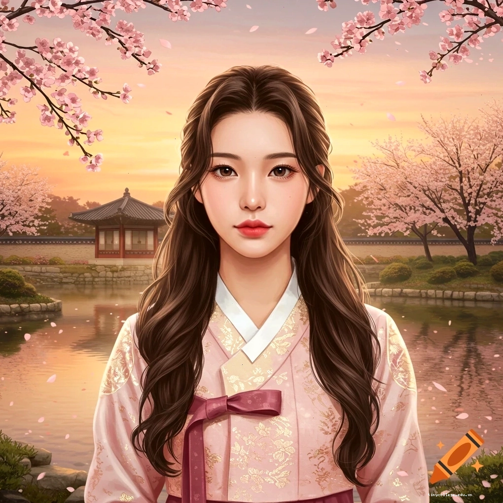 Cô gái Chibi xinh xắn trong tà áo dài truyền thống Việt Nam