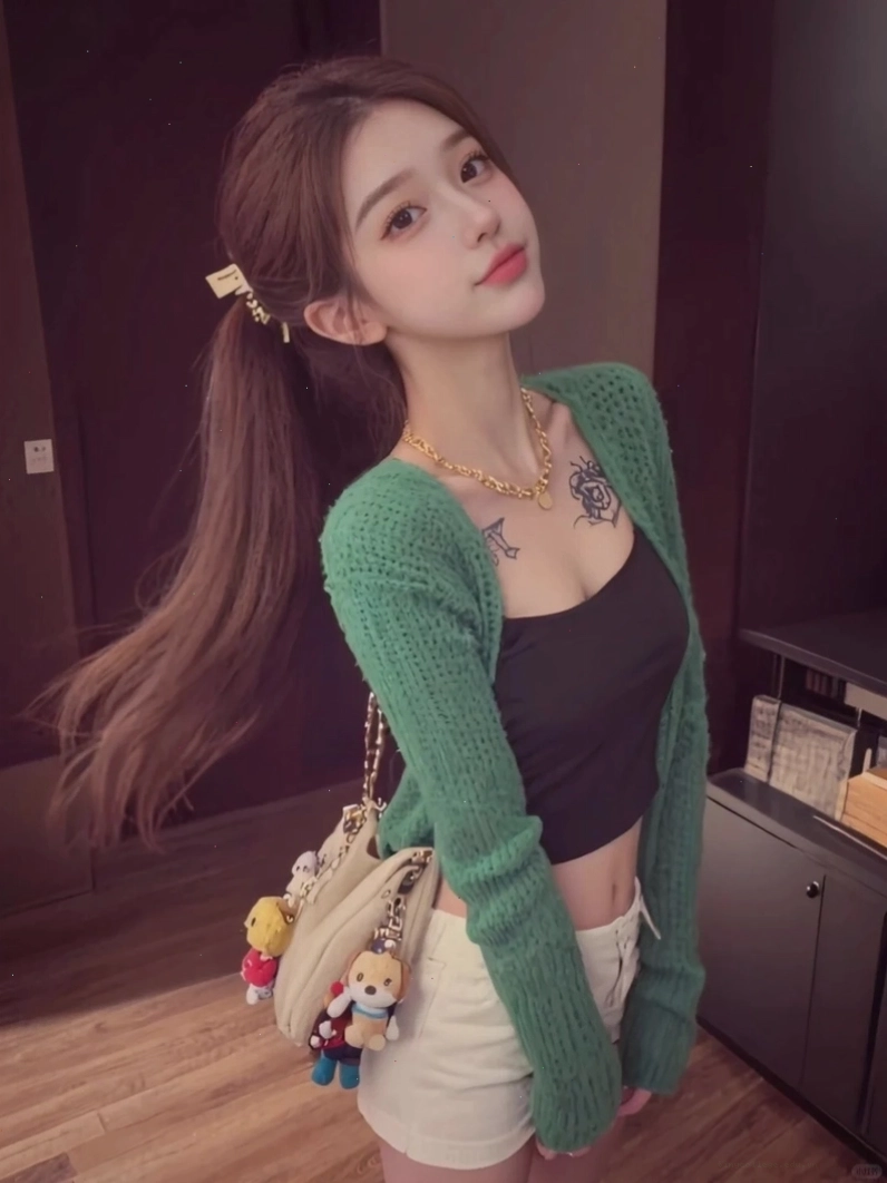 Cô gái Trung Quốc dễ thương với trang phục đời thường