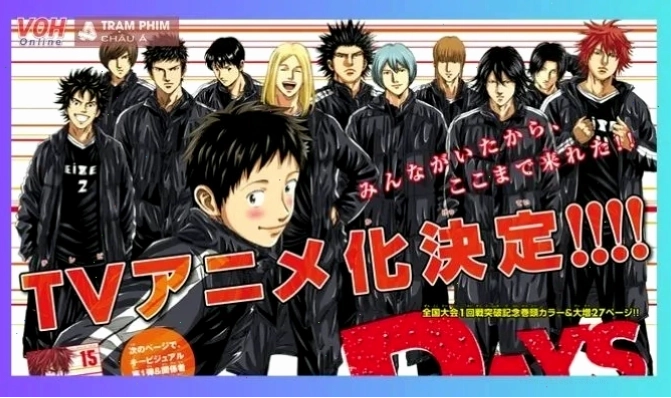 Days Ngày Thử Sức là bộ anime về bóng đá hấp dẫn nhất