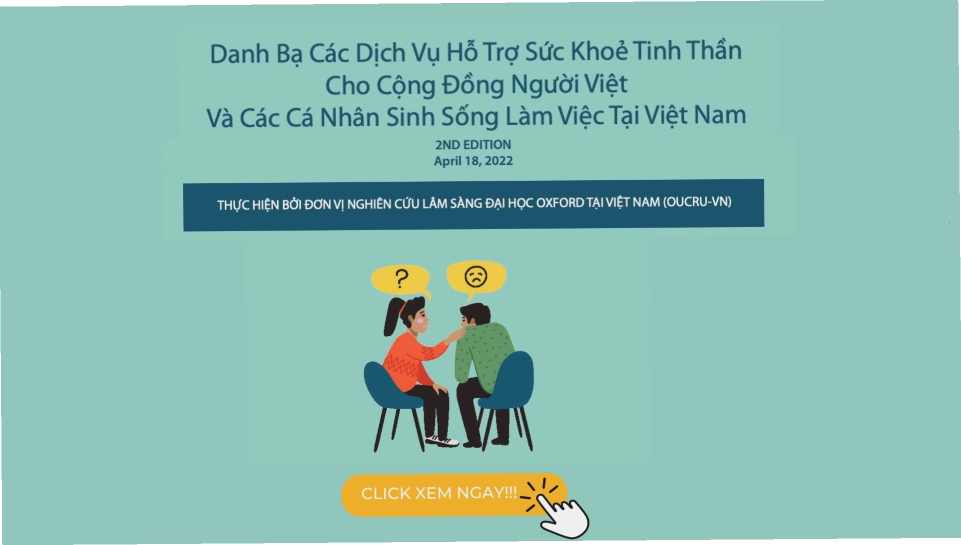 Dịch vụ chăm sóc sức khỏe tinh thần miễn phí