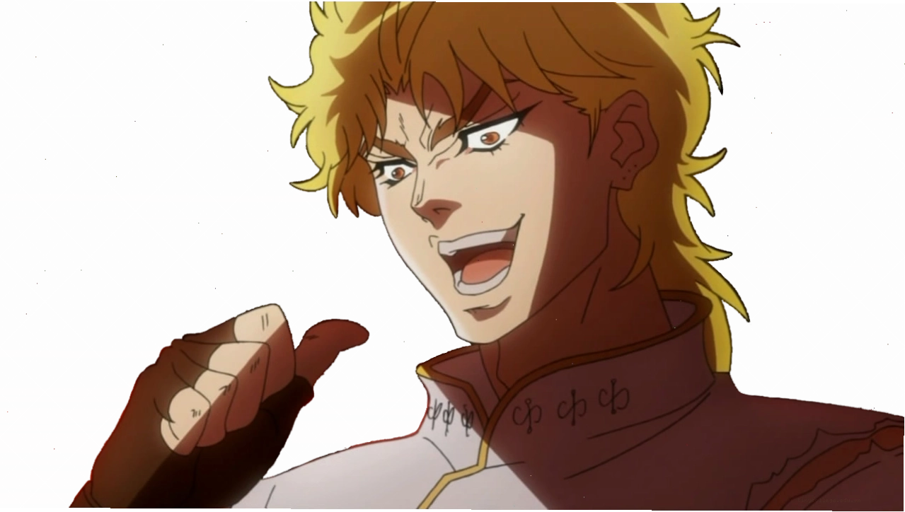 Dio Brando kích hoạt năng lực Za Warudo, câu thoại kinh điển trong meme Dio