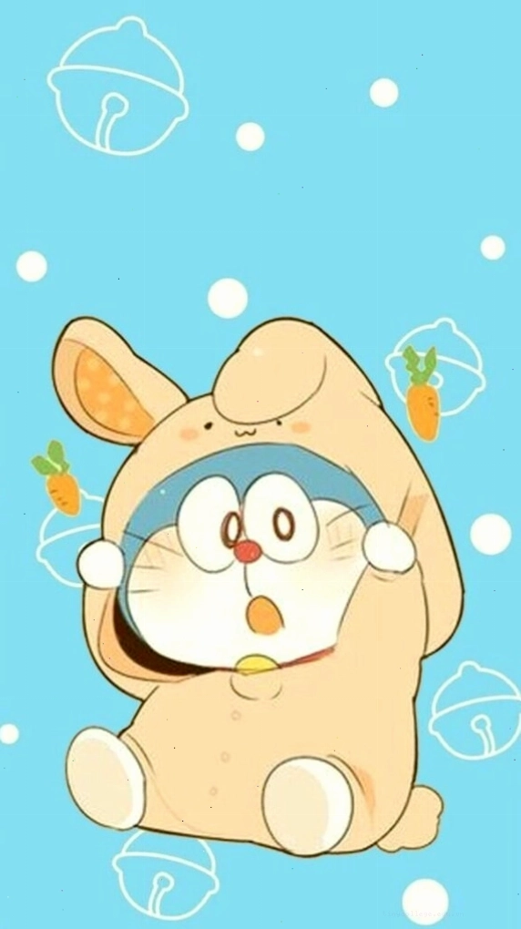 Doraemon hóa trang thành thỏ con đáng yêu