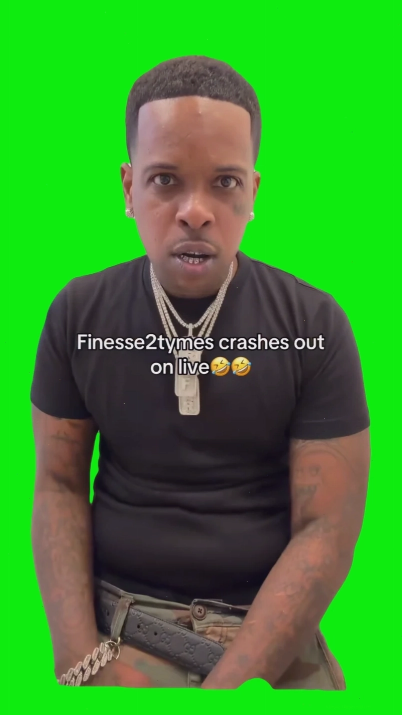 Finesse2Tymes saying "FUCK YOU!" meme - Green Screen
