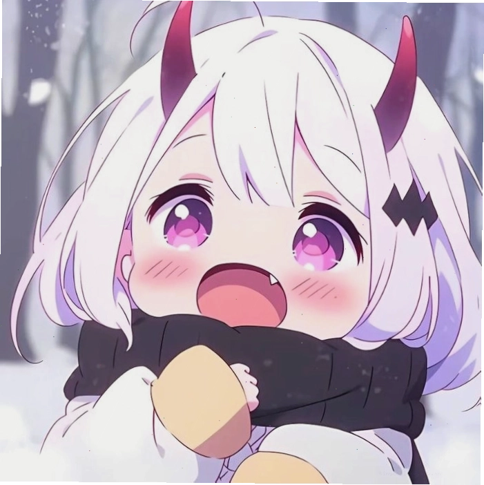 Hình ảnh ác quỷ anime chibi dễ thương, biểu cảm vui nhộn