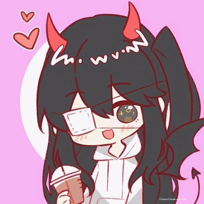 Hình ảnh ác quỷ anime chibi dễ thương và đáng yêu