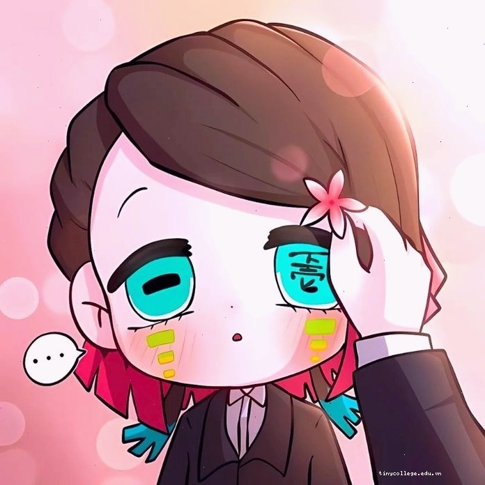 Hình ảnh ác quỷ anime chibi dễ thương với đôi mắt to tròn