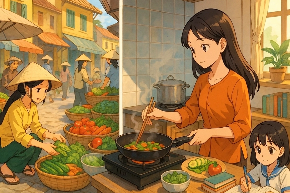 Hình ảnh anime đặc sản Việt Nam