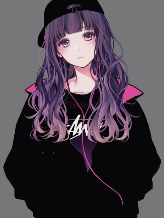 Hình ảnh anime nữ ngầu với mái tóc dài và ánh mắt sắc sảo