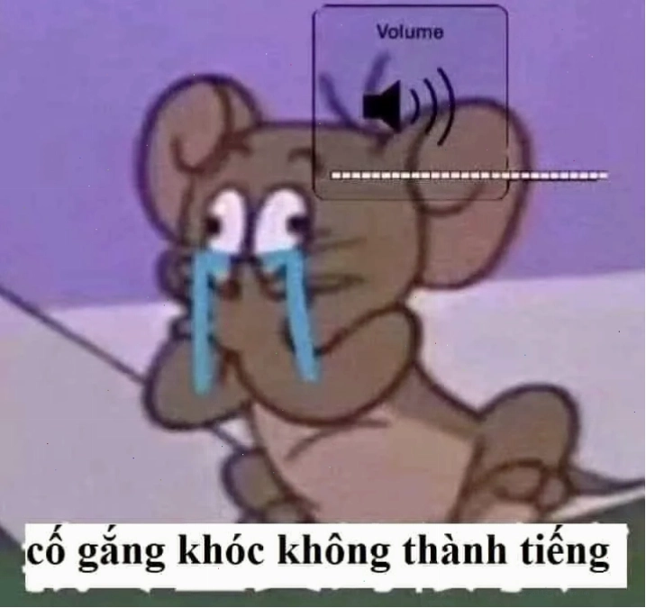 Hình ảnh chuột Jerry khóc trông rất đáng thương và hài hước