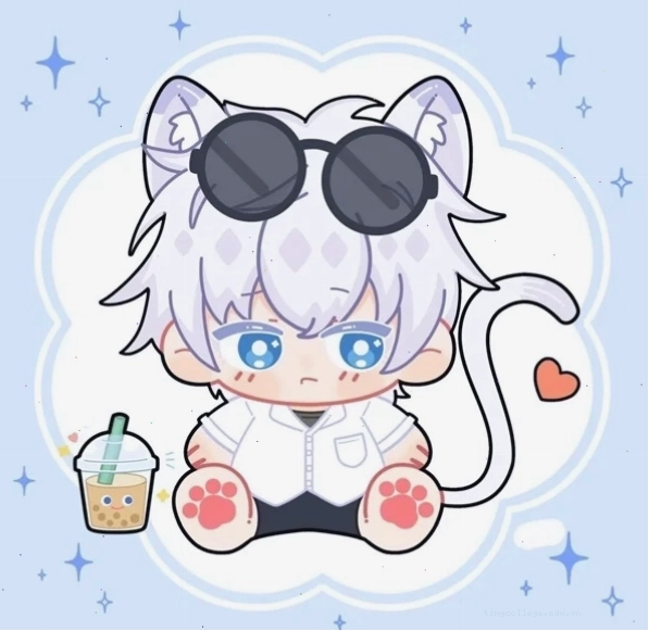 Hình ảnh Gojo chibi dễ thương với đôi mắt to tròn