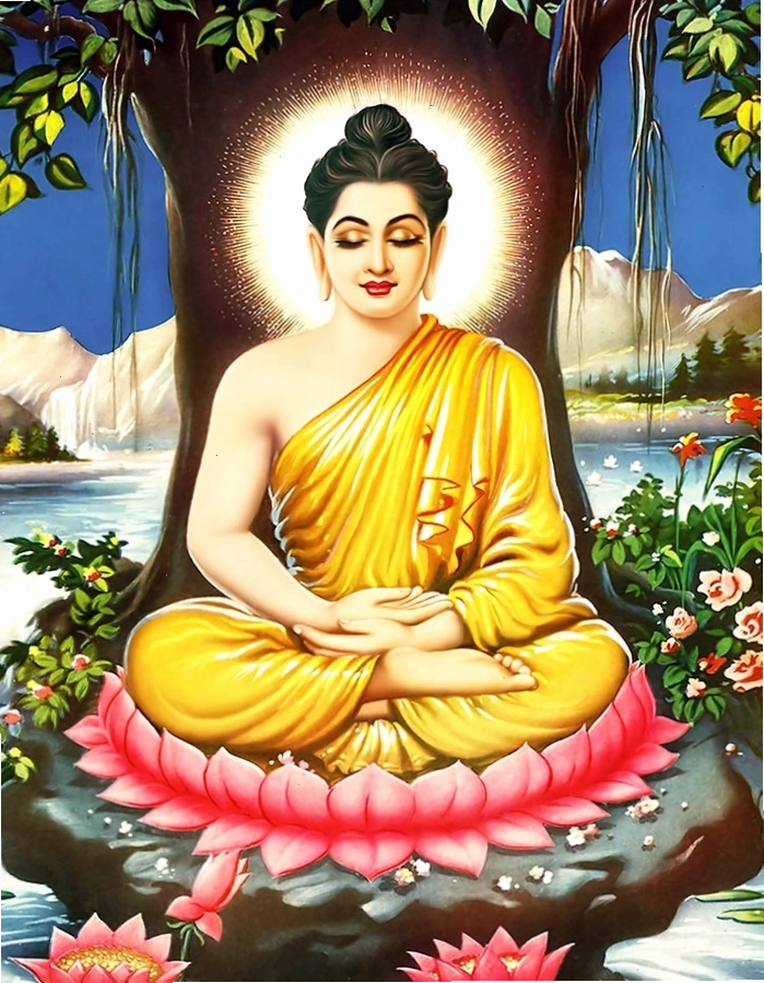 Hình ảnh Phật Thích Ca trong tư thế trang nghiêm