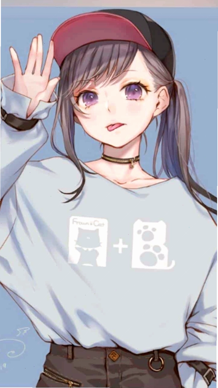 Hình Anime nữ ngầu dễ thương đáng yêu