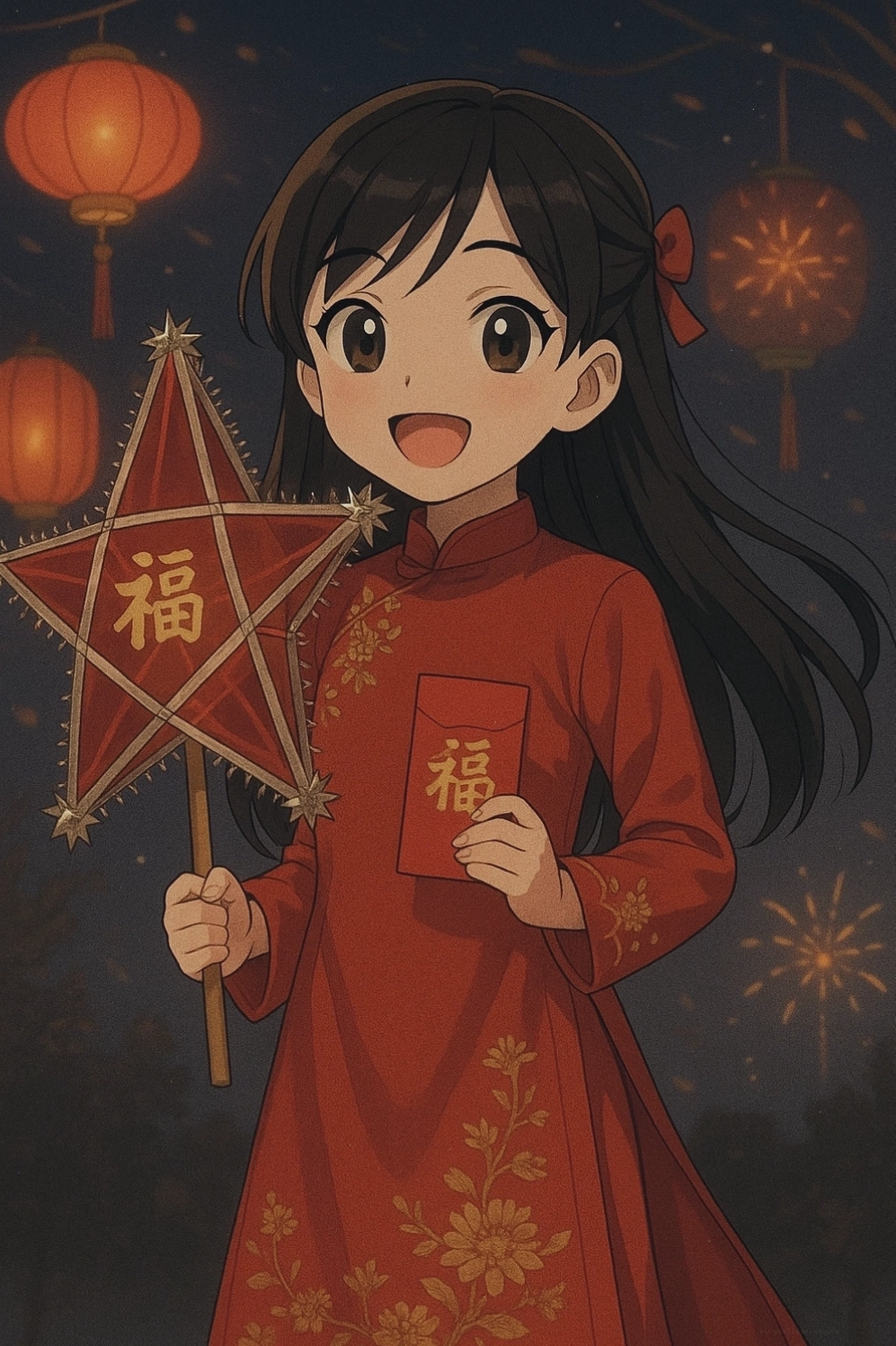 Hình nền anime Tết Trung Thu Việt Nam
