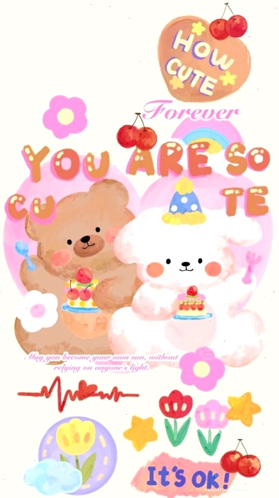 Hình nền cute có chữ cho tablet