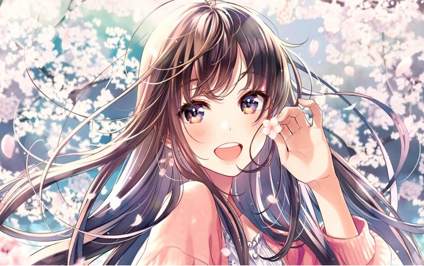 Hình nền điện thoại anime cô gái cute