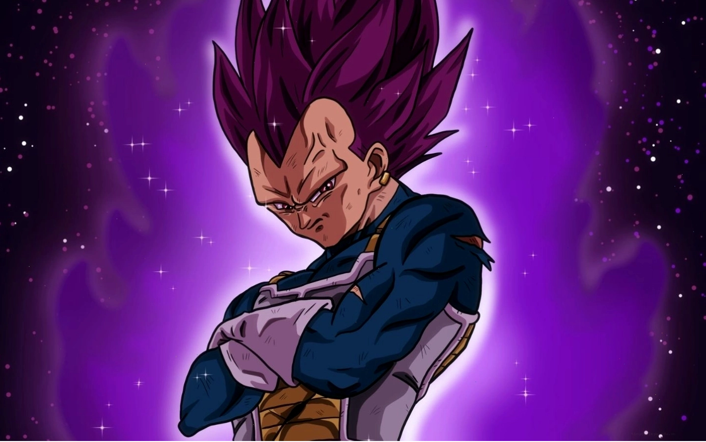 Hình nền điện thoại anime Vegeta trong trạng thái sức mạnh