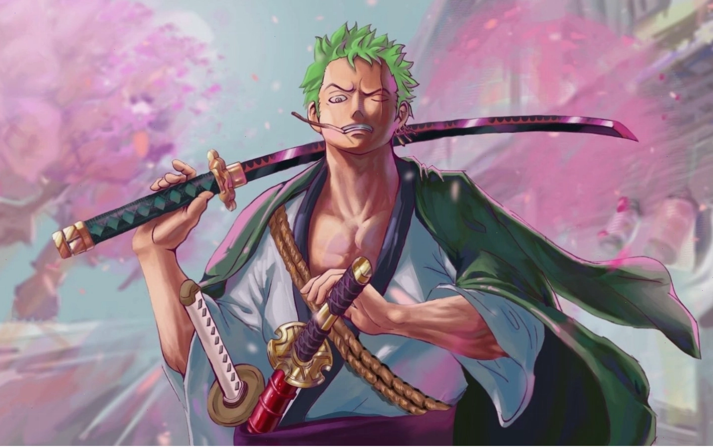 Hình nền điện thoại anime Zoro tấn công