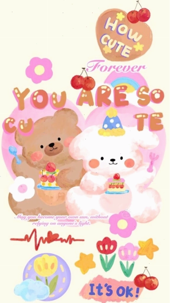 Hình nền điện thoại cute với hoa văn đơn giản