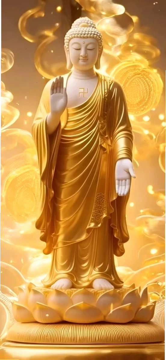 Hình nền điện thoại Đức Phật Thích Ca Mâu Ni trang nghiêm và thanh tịnh
