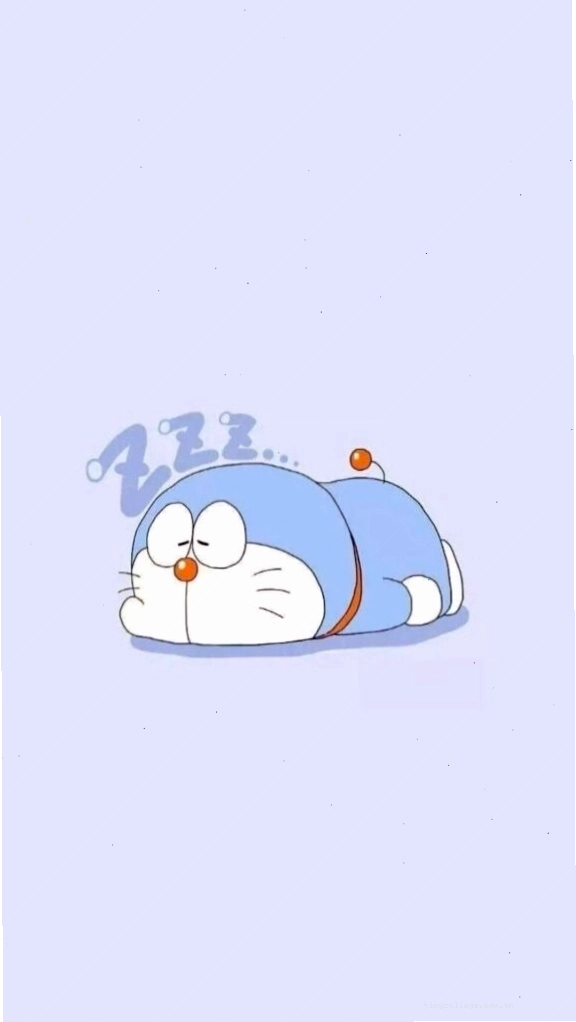 Hình nền Doraemon đang ngủ gật trên giường
