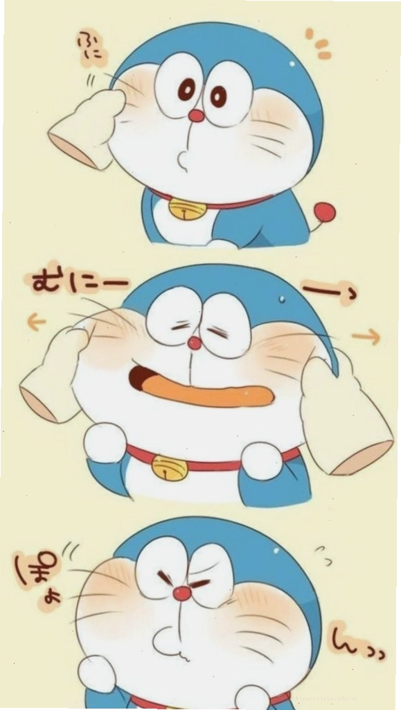 Hình nền Doraemon với đôi má phúng phính đáng yêu