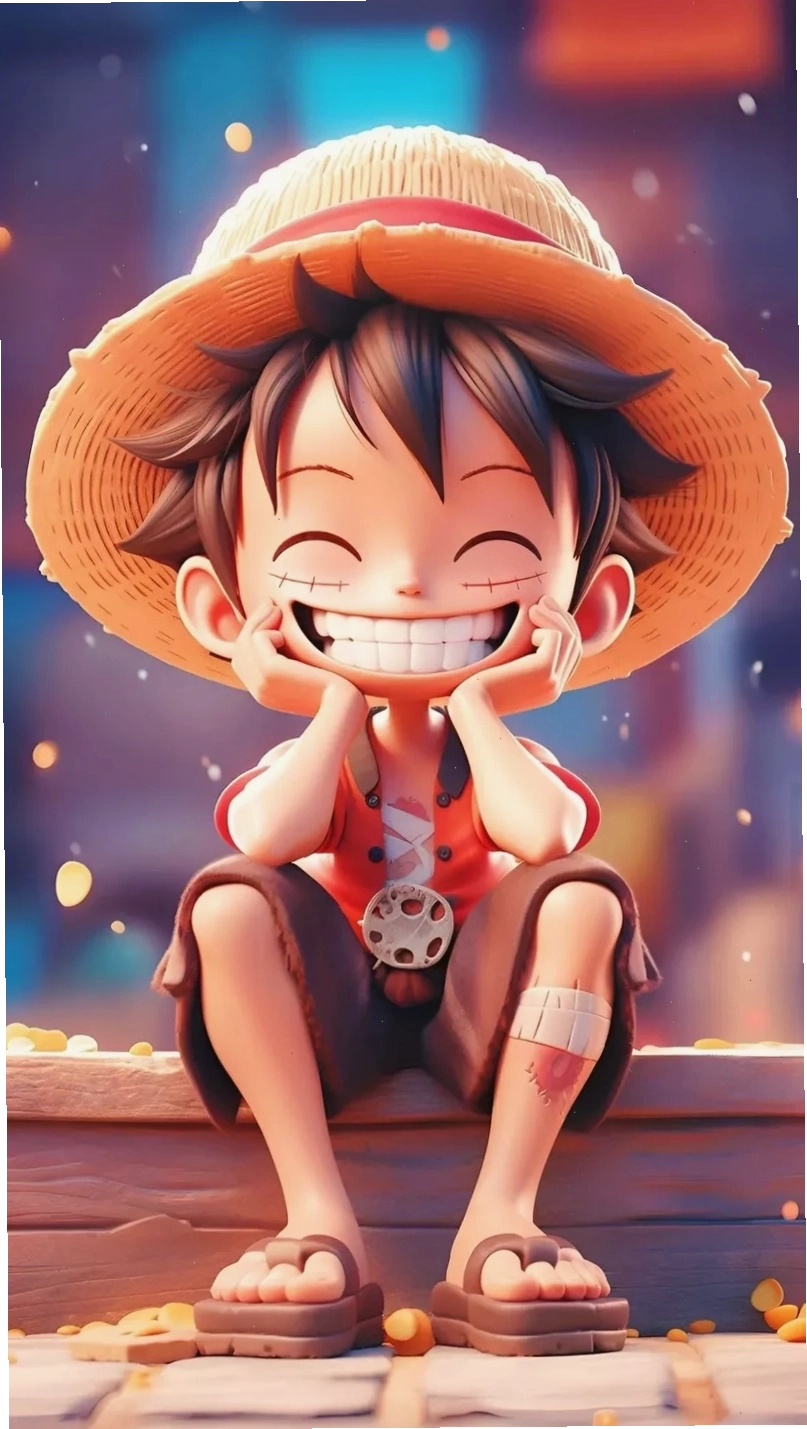 Hình nền Luffy Gear 5 3D ấn tượng