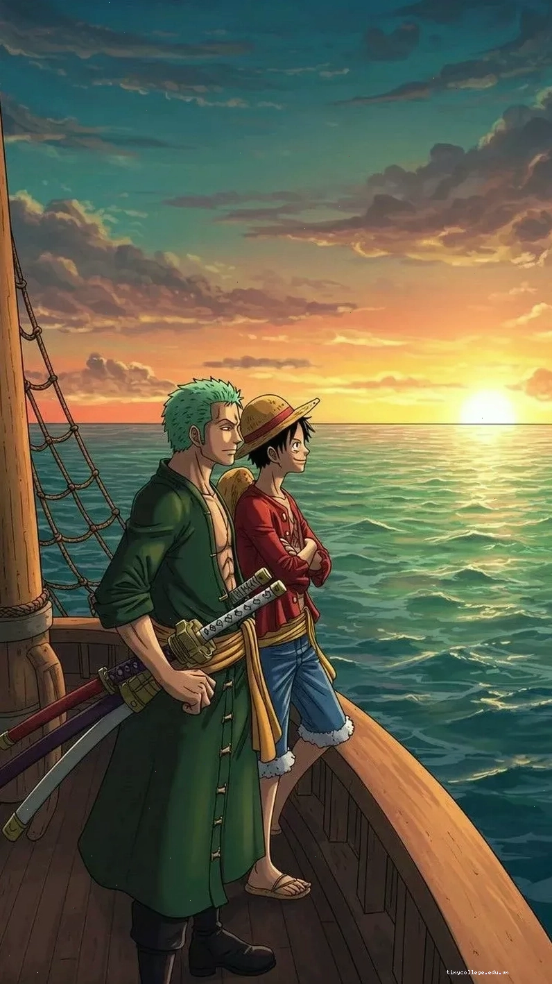 Hình nền Luffy Gear 5 3D với hiệu ứng ánh sáng nổi bật