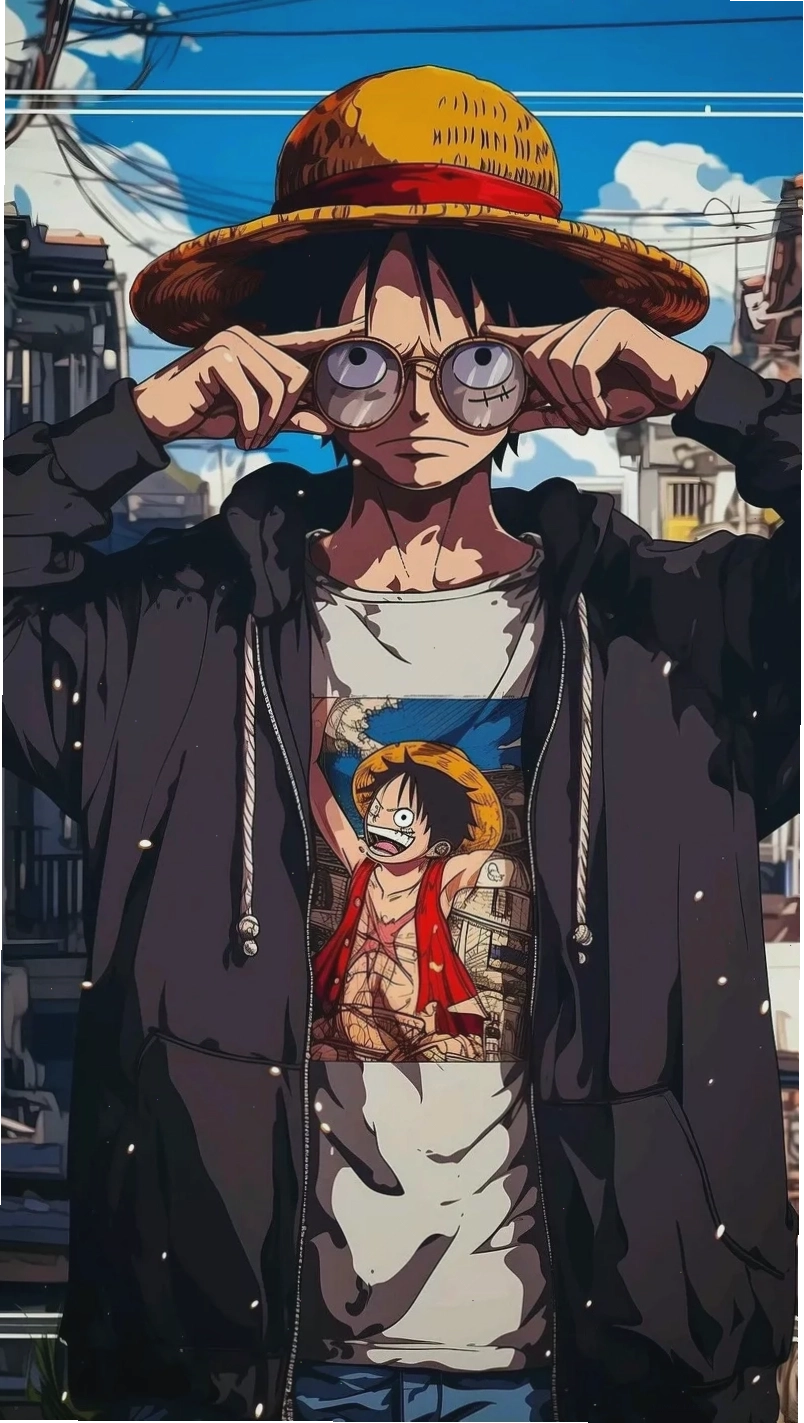 Hình nền Luffy Gear 5 cận cảnh