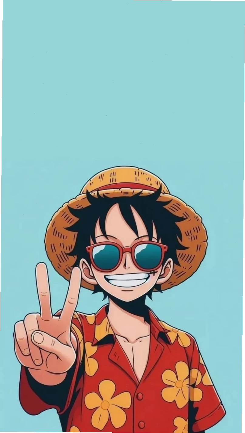 Hình nền Luffy Gear 5 với biểu cảm mạnh mẽ