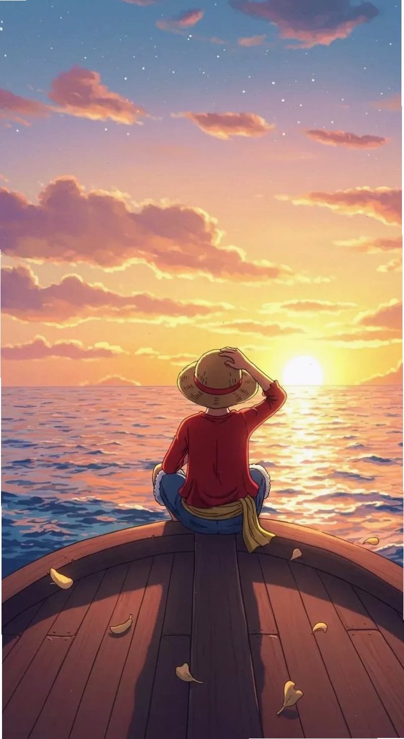 Hình nền Luffy Gear 5 với phong cách hoạt hình vui nhộn