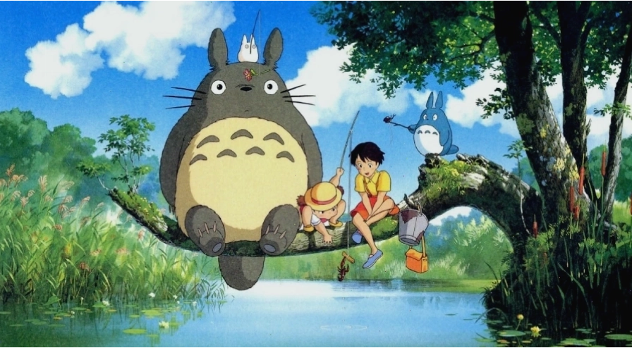 Hình nền máy tính anime với tông màu trầm ấm