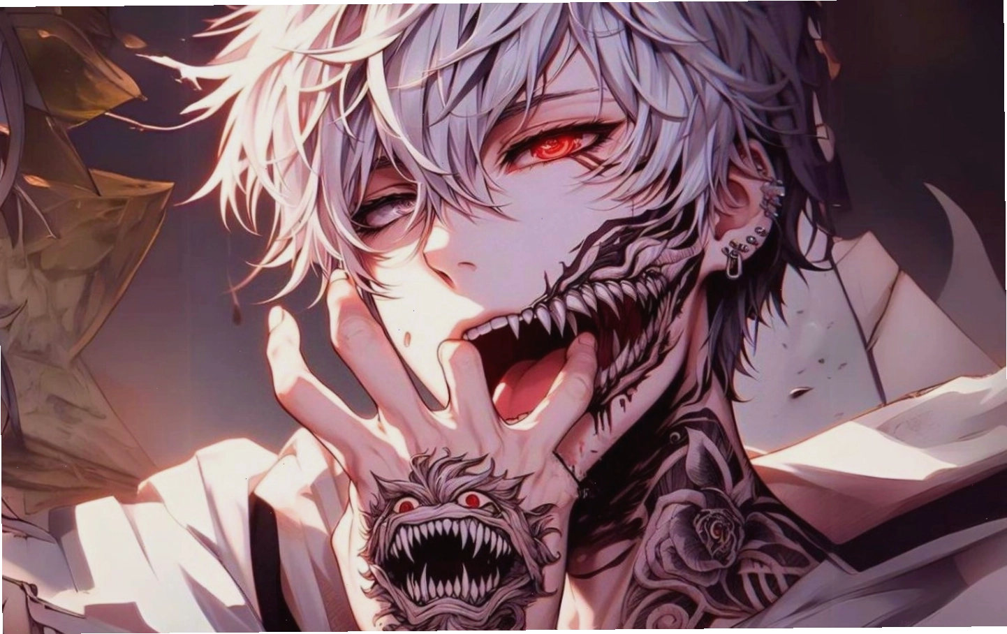 Hình nền nhân vật anime nữ đáng yêu với đôi mắt to tròn và biểu cảm dễ thương