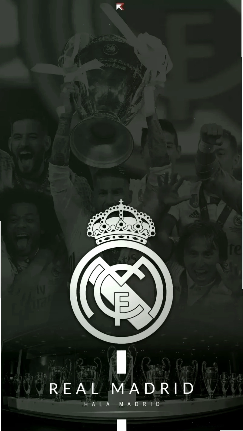 Hình nền Real Madrid đẹp với hình ảnh các cầu thủ đang thi đấu