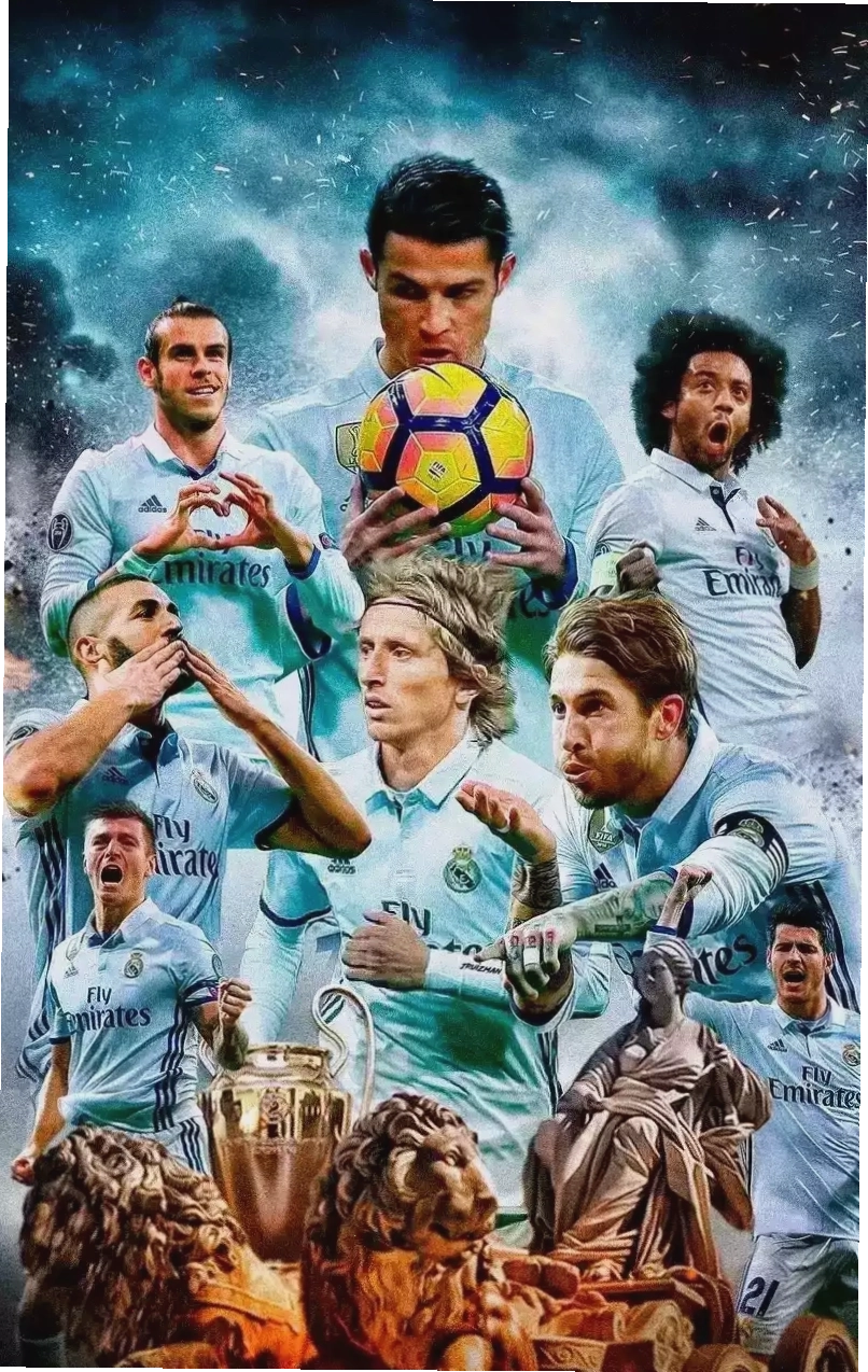 Hình nền Real Madrid với trang phục thi đấu