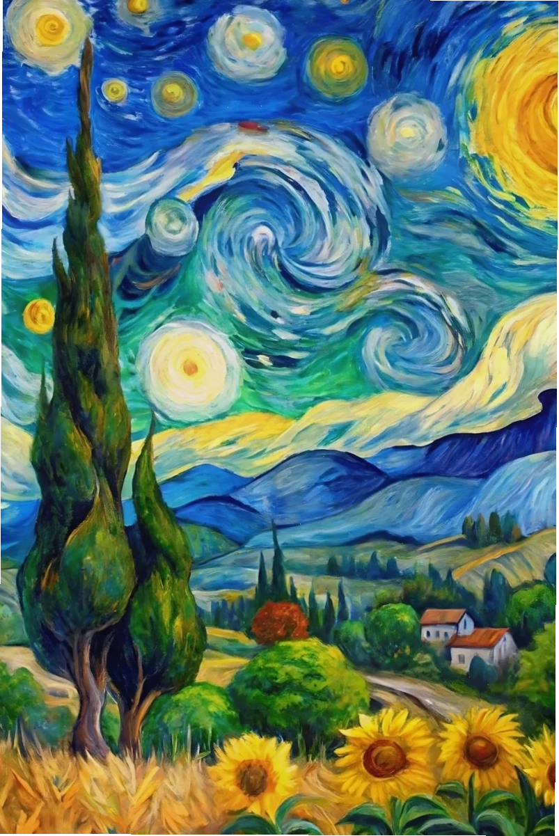 Hình nền Van Gogh tái hiện chân dung một người nông dân