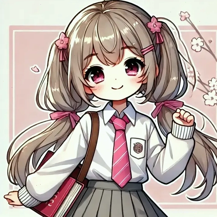 Hình vẽ chibi nữ sinh cấp 2 siêu dễ thương
